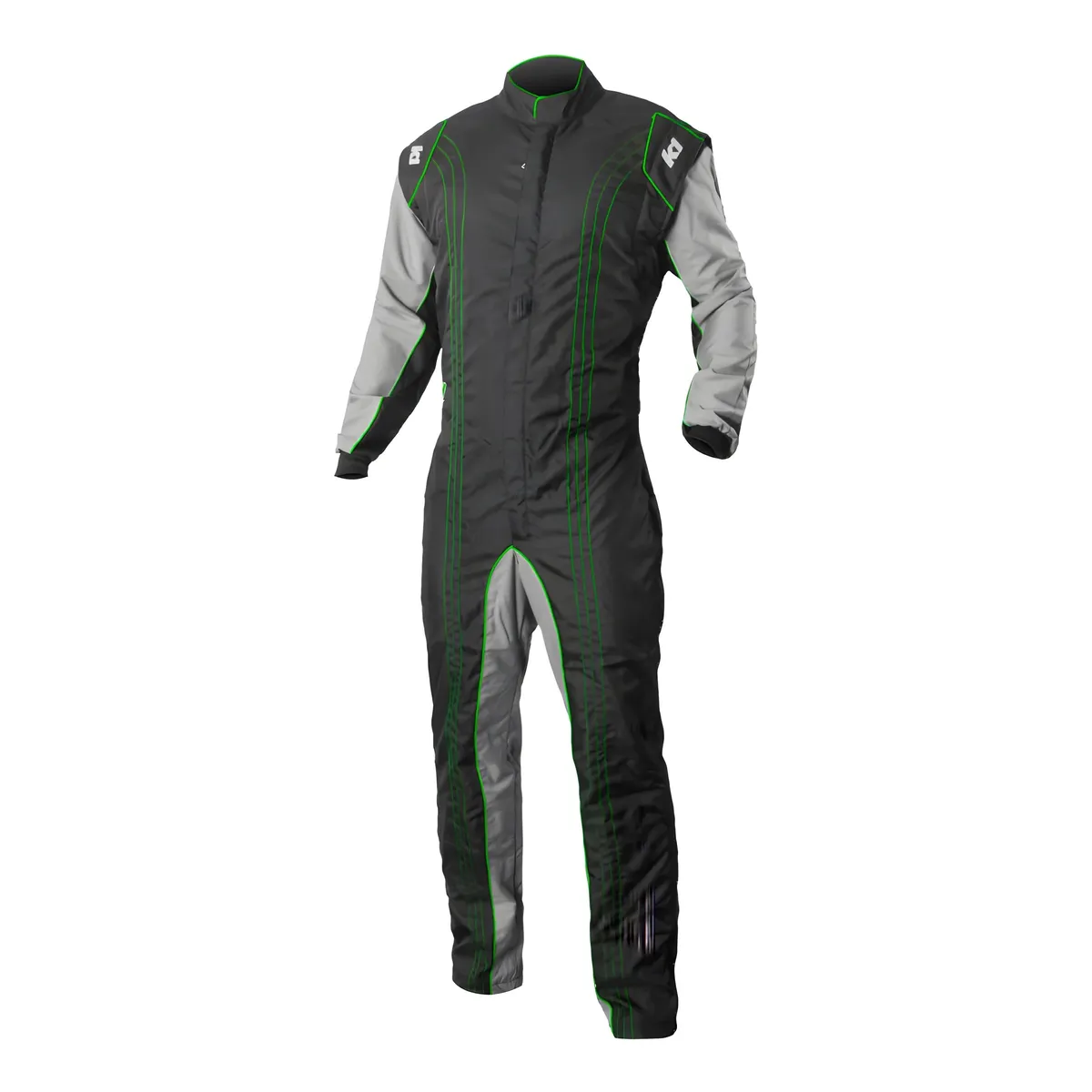Suit Karting GK2 Adult X-Large Black/Green product image