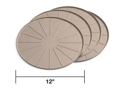 Weathertech Round Coaster Set; Terracotta; 4 pc.; 12 in.;