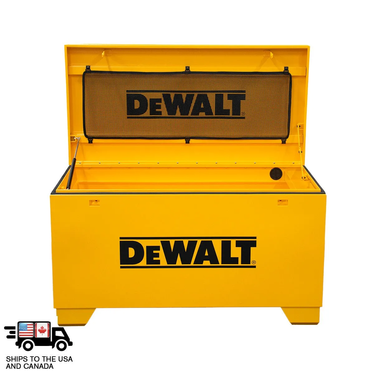 Montezuma 60in Dewalt Jobsite Box Recessed Handles 7 Gauge Forklift Rails