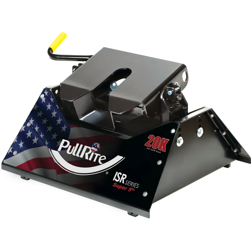 PullRite 20k Isr Super 5th Hitch Fits Industry Standard Rails Double Pivot Adjustable Height
