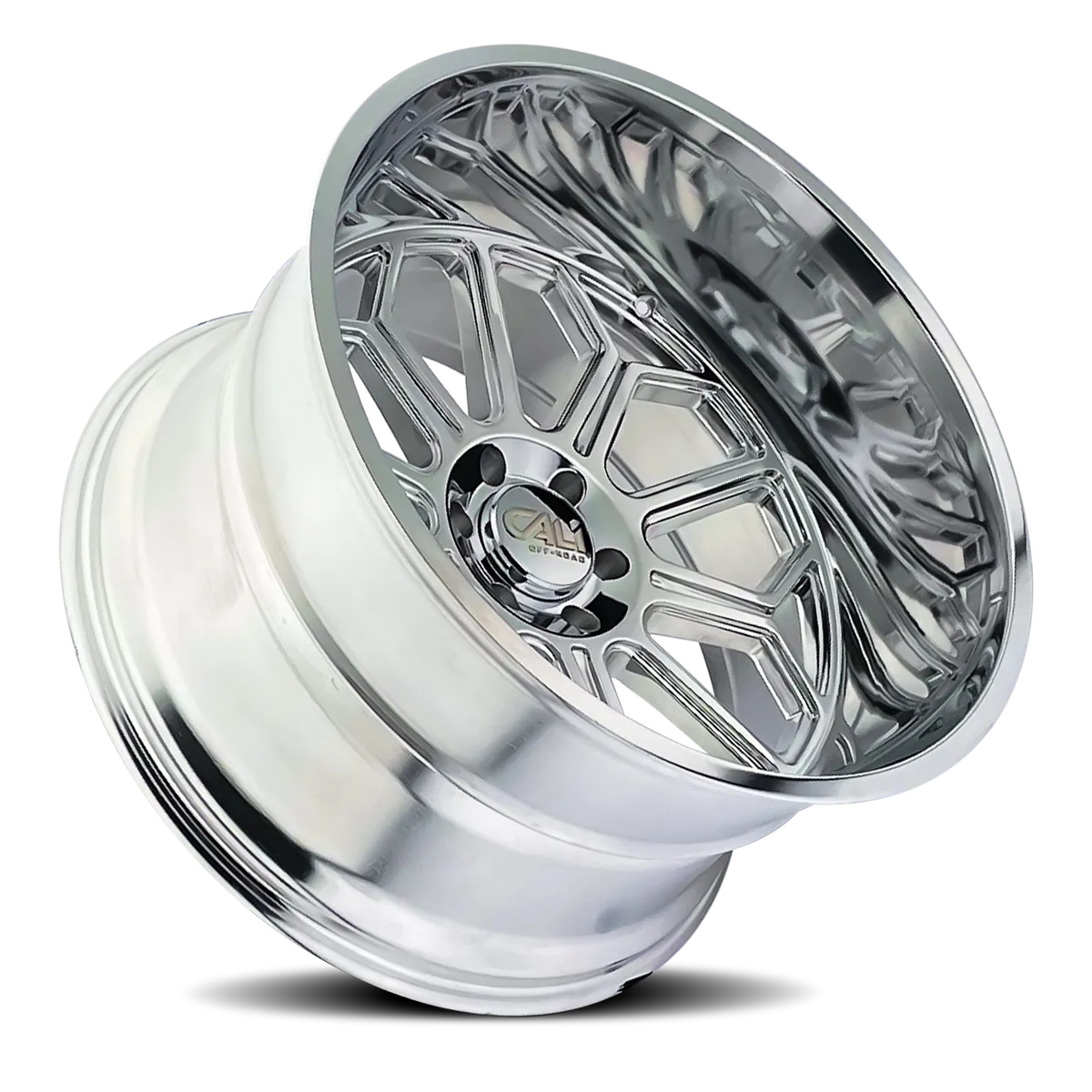 Cast Aluminum Wheels Auburn 9117 PO 20x10 Milled Spokes Polished 6 On 135 Bolt Pattern -25 Offset Cali Offroad Wheels product image