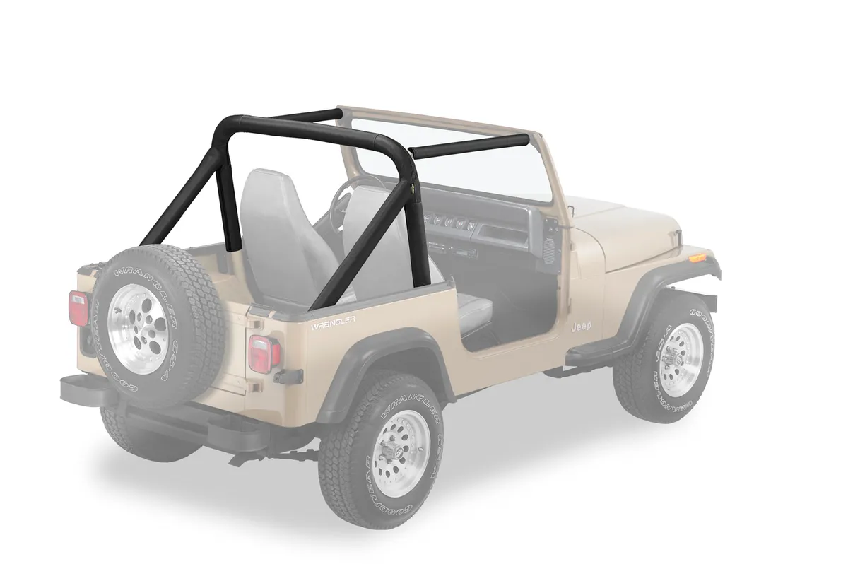 Jeep Sport Bar Covers For Jeep 1987-1990 Wrangler YJ Black Denim Bestop product image