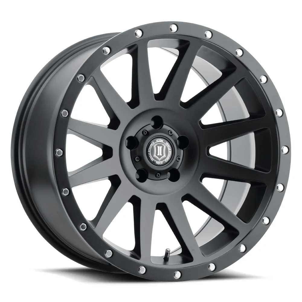 ICON Alloys Compression, Satin Black, 20 x 10 / 5 x 150, -19mm Offset, 4.75" BS product image