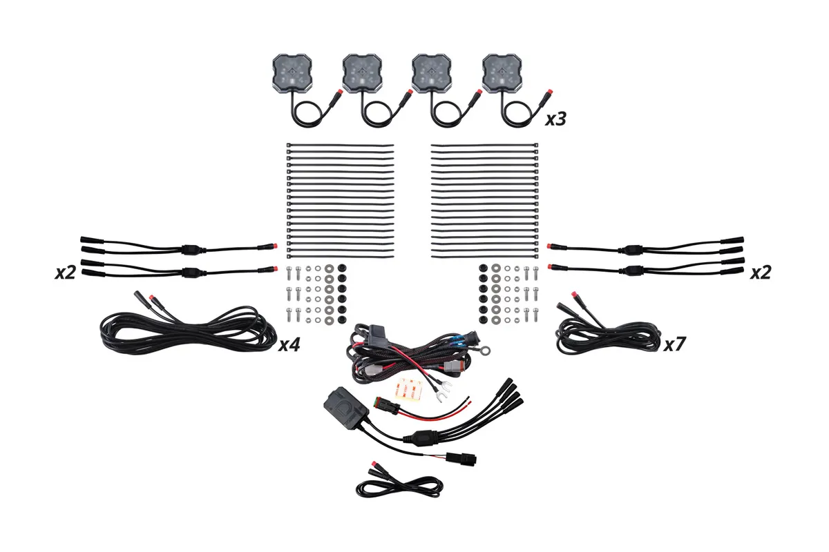 Diode Dynamics - RGBW Rock Light Installer Kit w/Controller (12-pack) product image