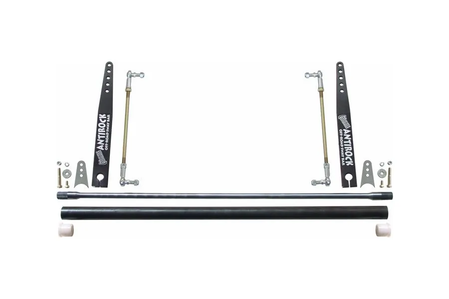 Rock Jock Antirock Sway Bar Kit Universal 39 1/2 Inch Bar 20 Inch Steel Arms RockJock 4x4