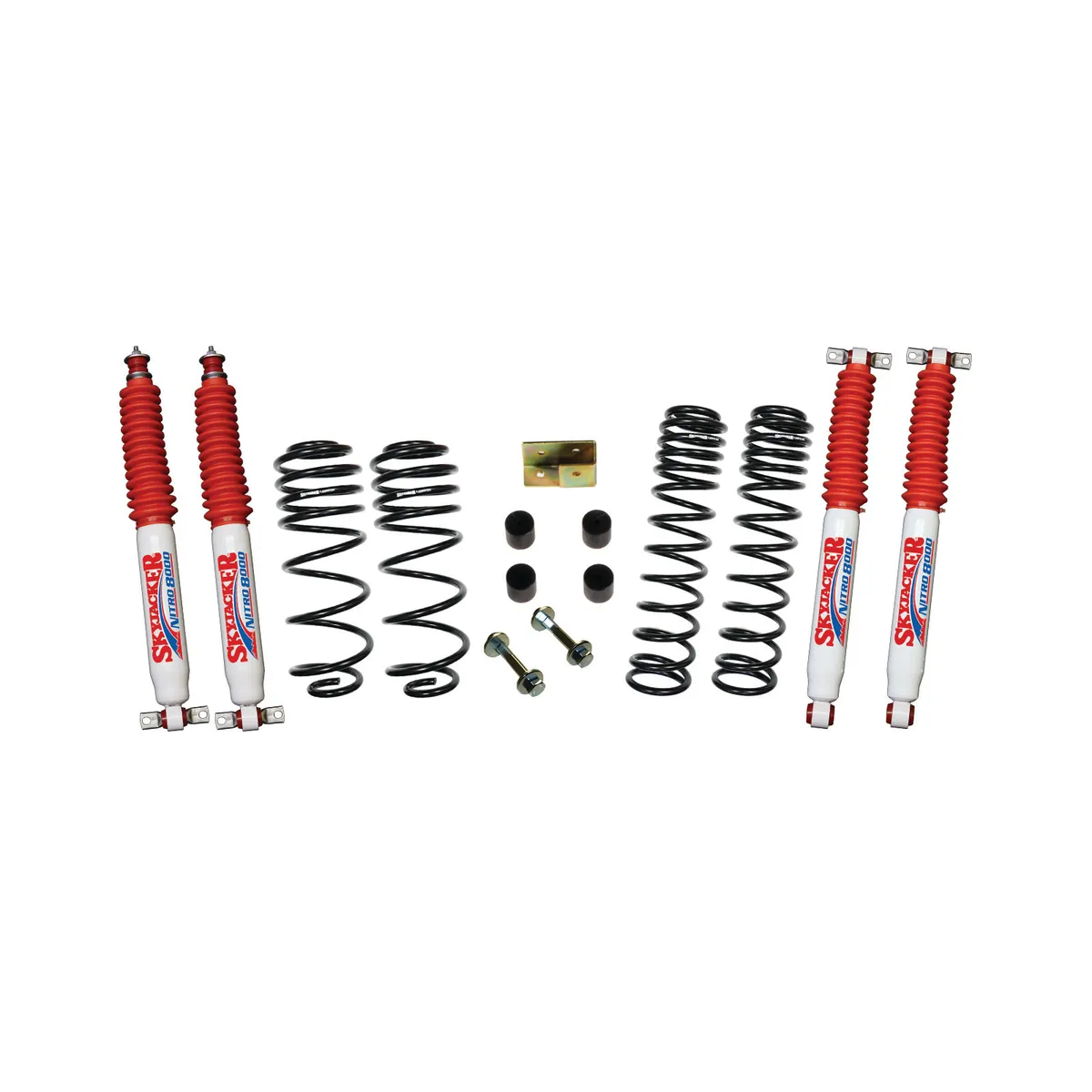 2.5 Inch Dual Rate Long Travel One Box Kit With Nitro 8000 Shocks TJ/LJ 1997-2006 Jeep Wrangler/Unlimited Skyjacker product image