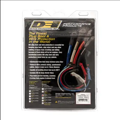 Design Engineering DEI 10612 Protect-A-Wire 8 Cylinder Kit Black 010612