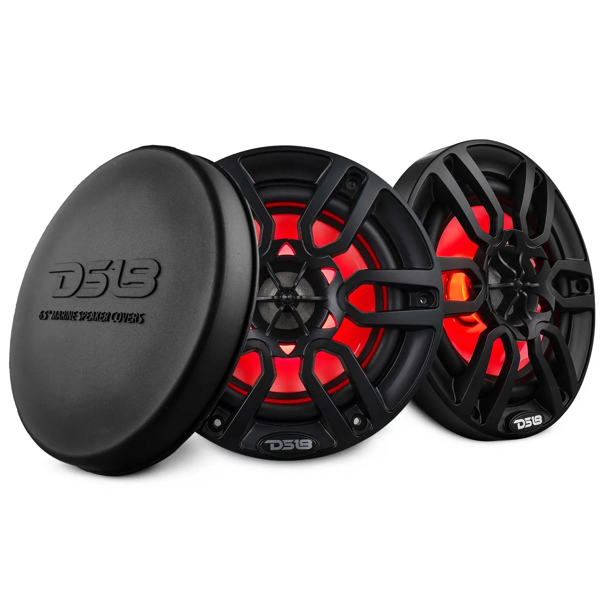 "nxl 6.5"" 2-Way Coaxial Marine Speaker With LED RGB Lights 100 Watts Rms 4-Ohm -Black" product image