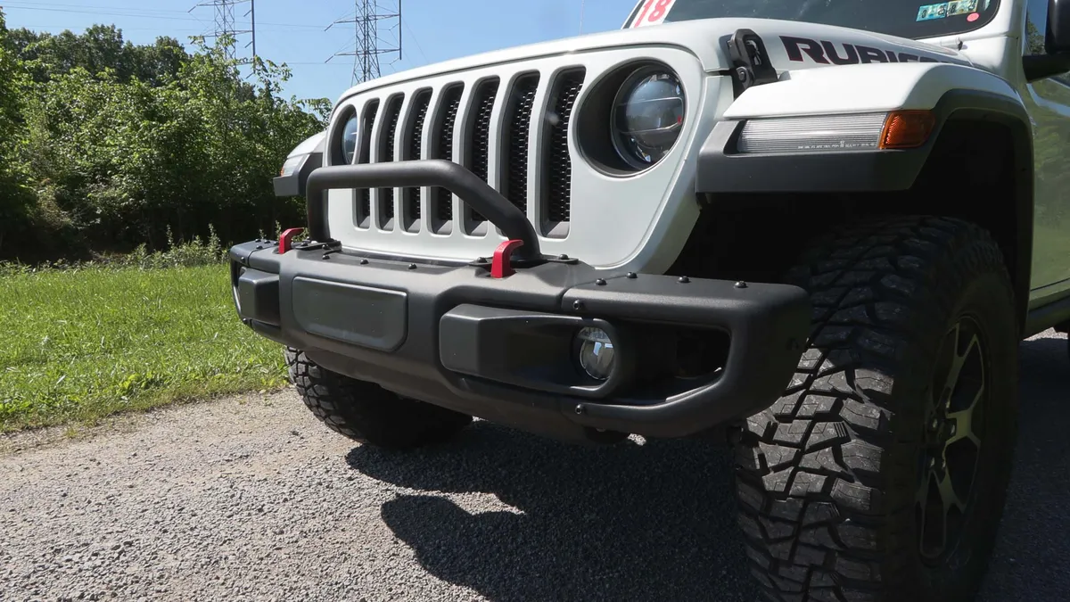Black Matte Finish;Steel Construction;Bar is 2 in outside diameter;Installs as an accessory to the Factory Modular Steel Bumper product image