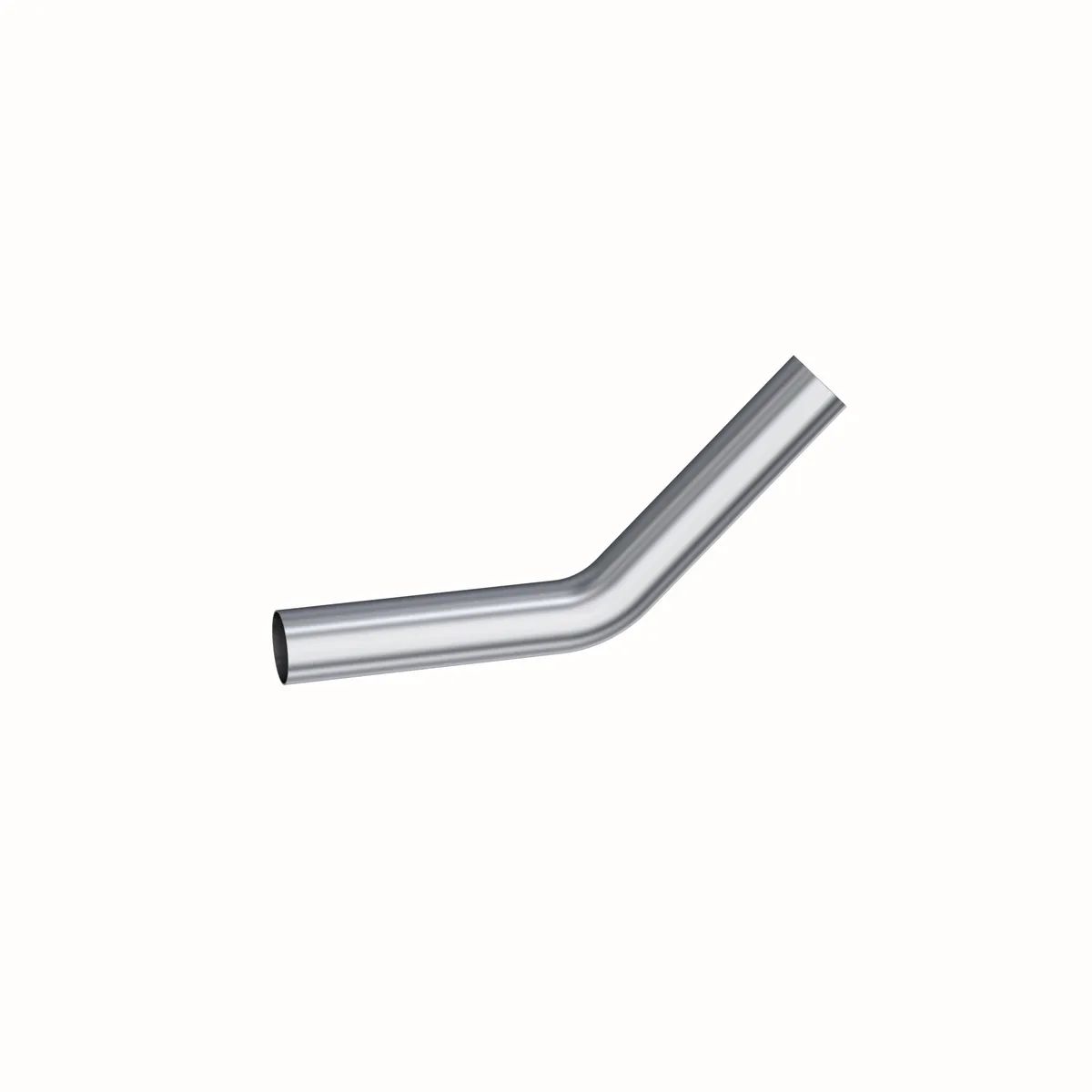Garage Parts Installer Series Smooth Mandrel Bend Pipe; 3 in. Diameter; 45 Degree Bend; 12 in. Legs; Aluminum; product image