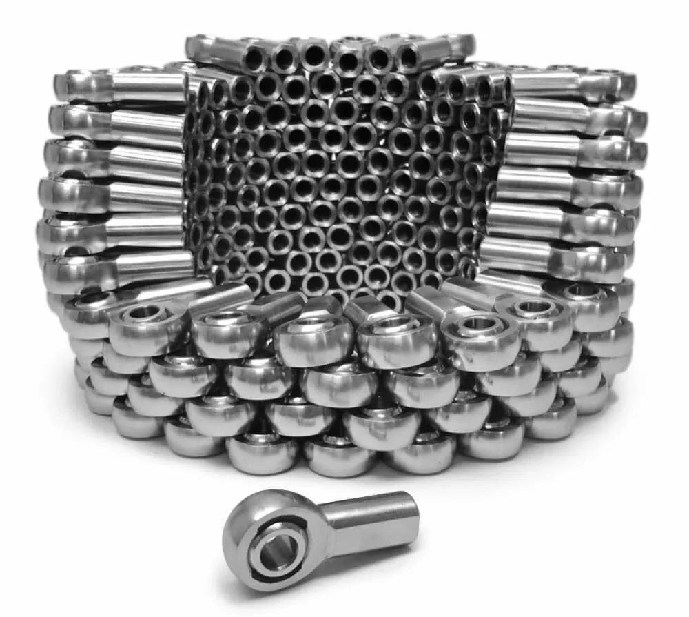 Steinjager Inch Female Steel Housing, PTFE Race 1/4-28 RH 100 Pack