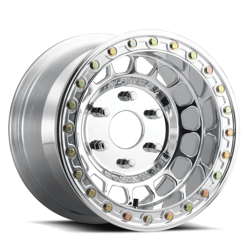 Method Race Wheels MR413 Beadlock 15x7 5 2 38mm Offset 6x5.5 78.3mm Centerbore Polished w BH-H24100