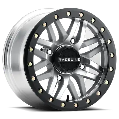 Raceline Wheels A91ma Ryno Beadlock Black Machined as Cast 15x7 4x137 +10mm