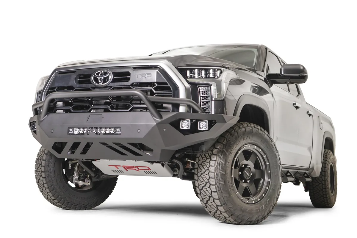 Vengeance Front Bumper; 2 Stage Black Powder Coated; w/Pre-Runner Guard; product image