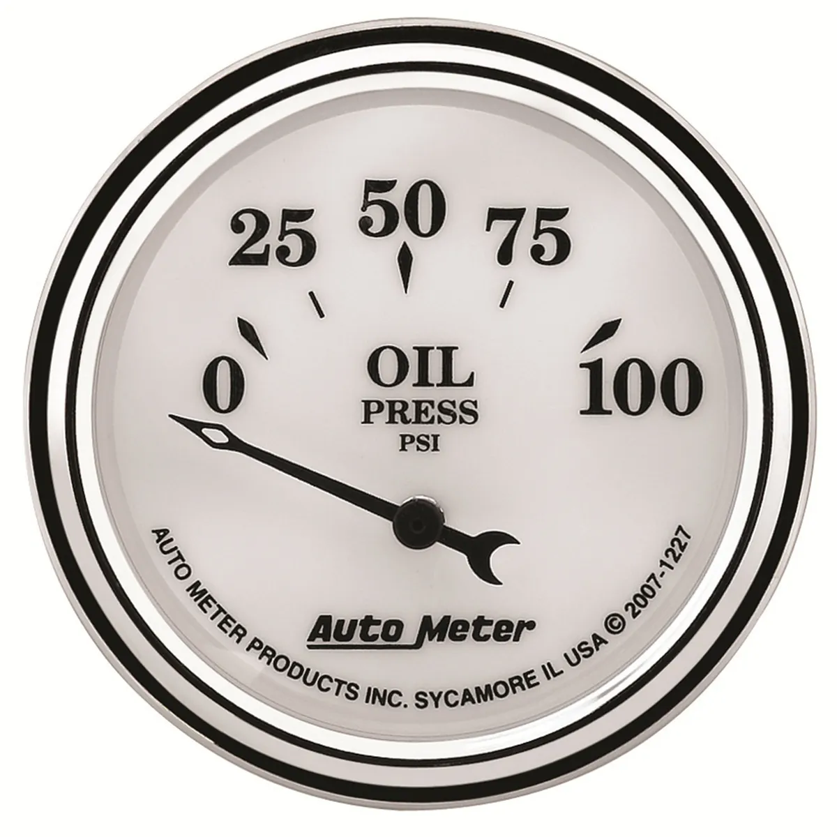 Gauge, Oil Press, 2 1/16", 100psi, Elec, Old Tyme White II product image