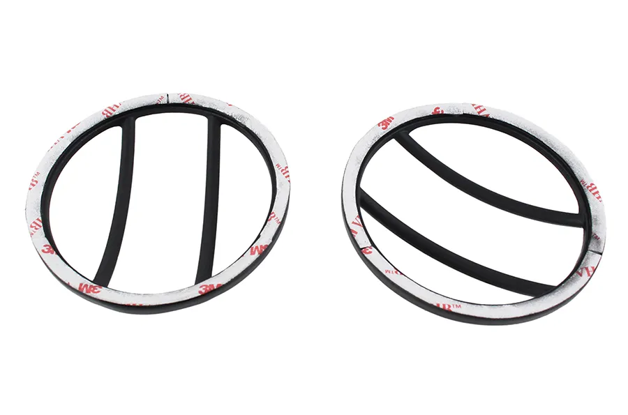 Jeep JK Front Marker Covers Pair 07-18 Wrangler JK Powdercoat Black Kentrol product image