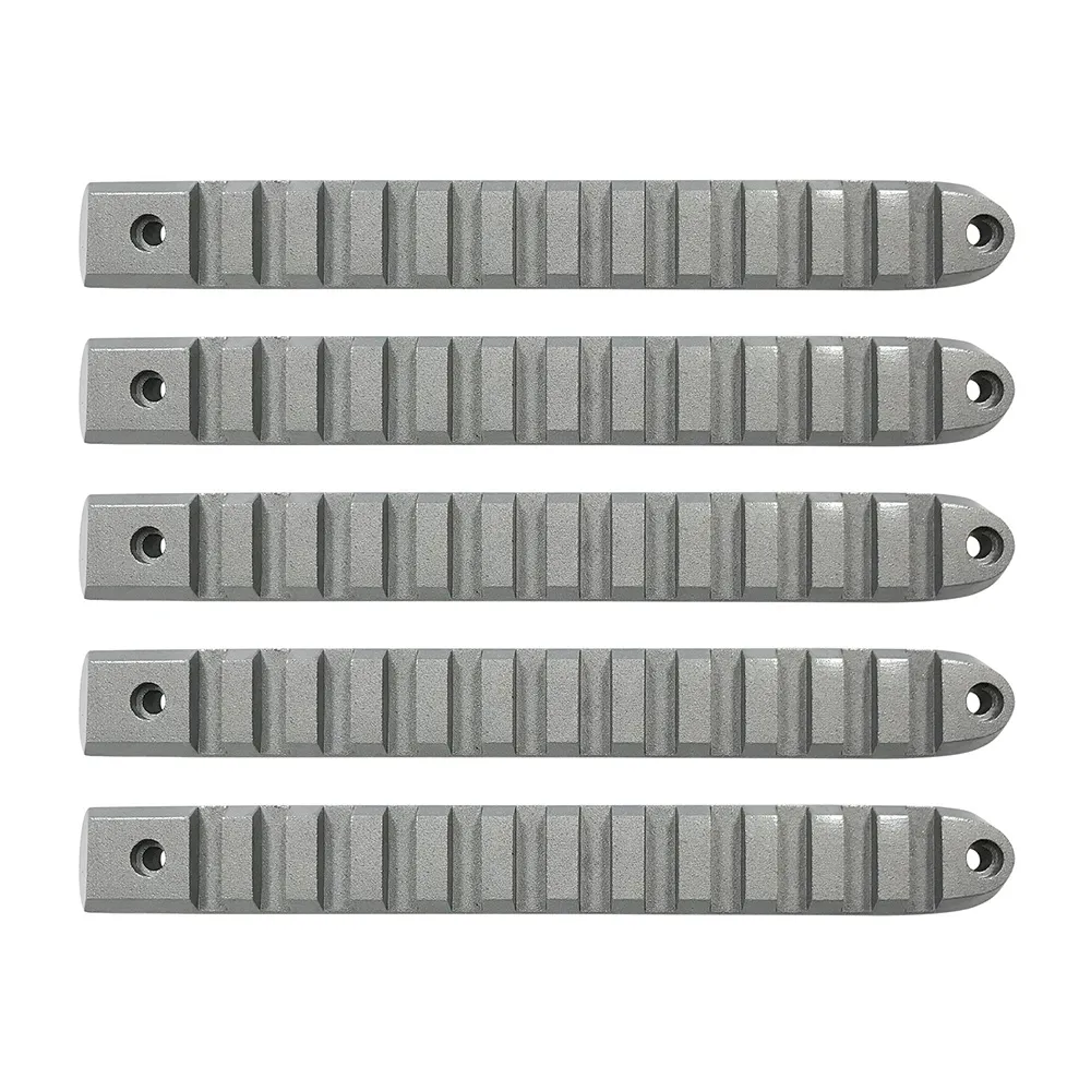 DV8 Offroad D-JP-190028-AL-5 Silver Rail Door Handle Insert; 5-Pieces product image