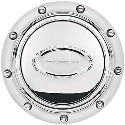 Billet Specialties Horn Button Riveted Polished Logo