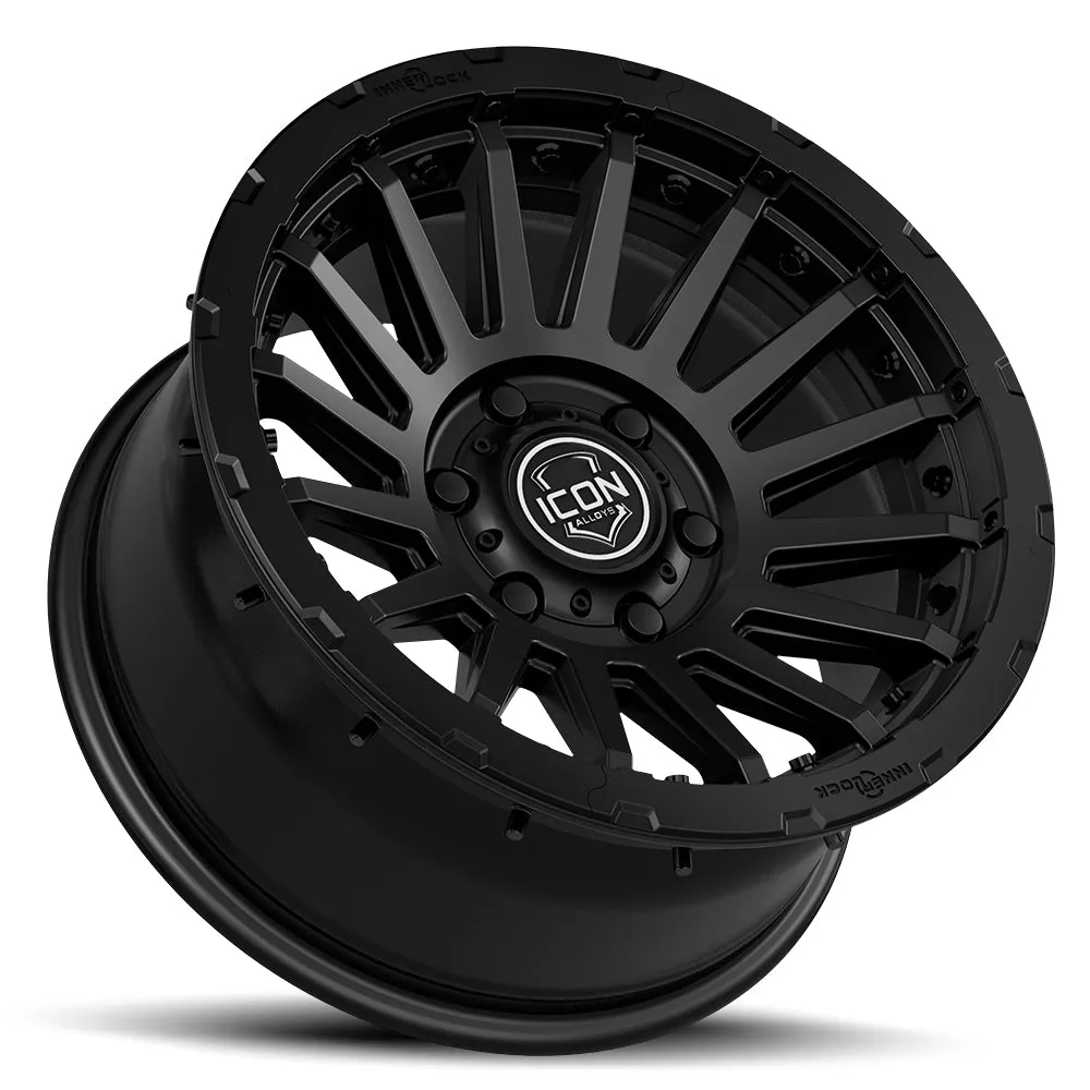 Icon Alloys Recon Pro Sat Blk 18 x 9 / 8 x 6.5 / 12mm / 5.5 bs 23618908055sb product image