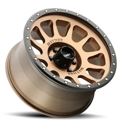 Method Race Wheels Aluminum Wheels 17x8.5 NV MR305 Bolt Pattern 5 On 139.7 Offset 0 Lip Size 1.3 Method Bronze BRZ Black Street Loc Method