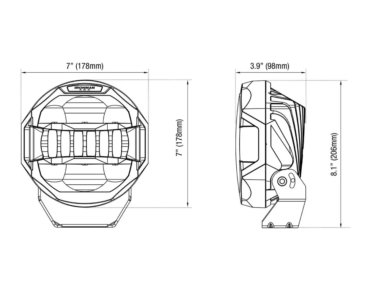 Scope Driving Light 7in Combo Beam product image