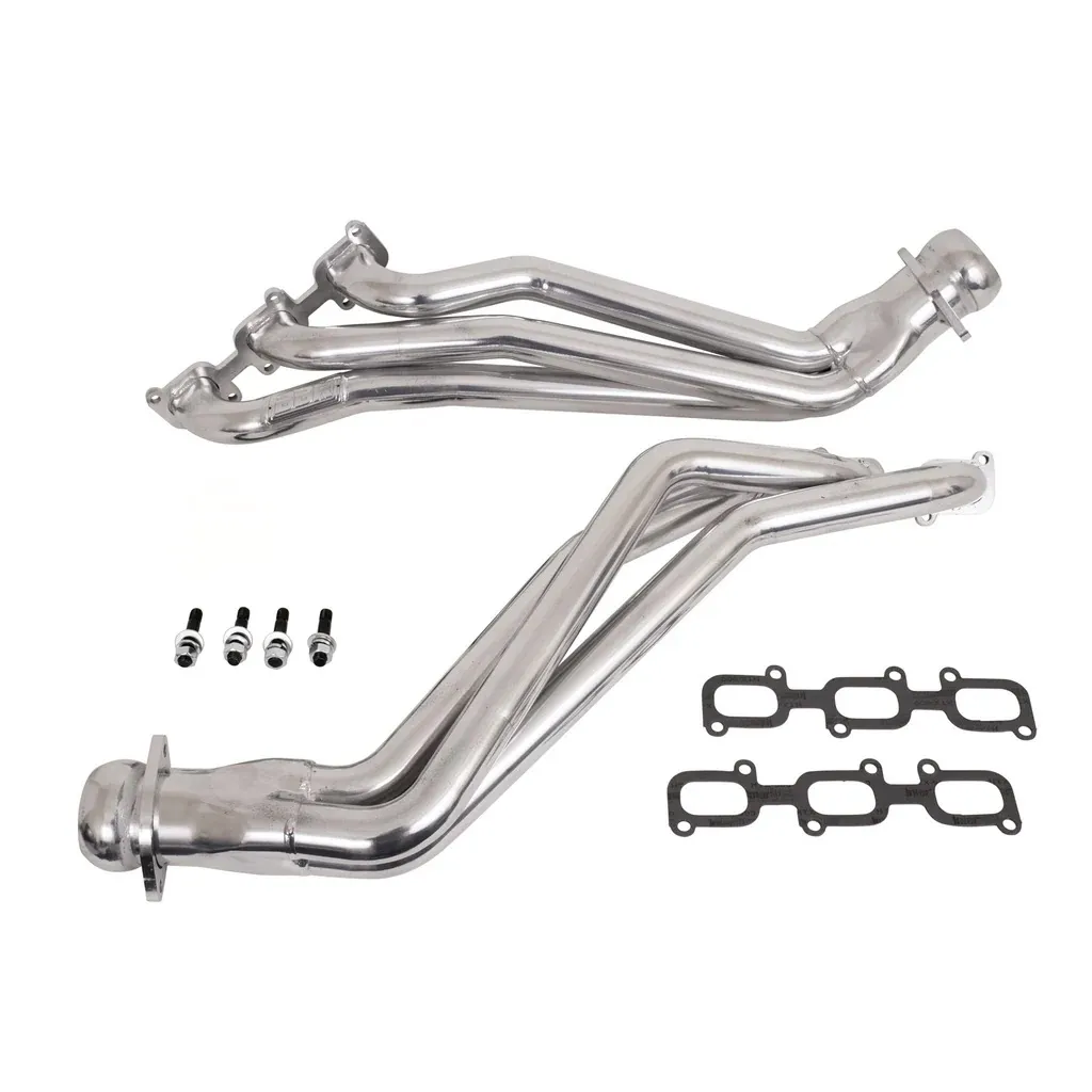 Ford Mustang V6 3.7 1-3/4 Long Tube Exhaust Headers Polished Silver Ceramic 11-17 product image