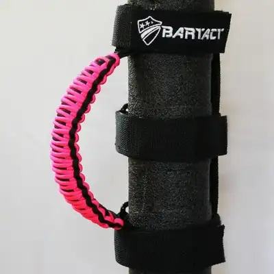 Bartact Paracord Grab Handles Universal Pair Black/Hot Pink Bartact