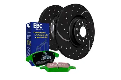 EBC Brakes S3 Kits Greenstuff 6000 and GD Rotors Truck/SUV; Rear; FMSI Pad No. D1274; Solid; 5 Bolt Holes; 316mm Dia.; 76mm Height; 12mm Thick; 72.1mm Center Hole Dia.;