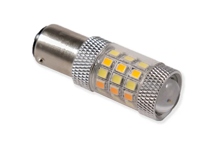Diode Dynamics 1157 HP24 Dual-Color LED Bulb - Cool White/Amber, Single product image
