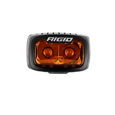 RIGID Industries The Rigid Sr-M Amber Pro Edition Combines The Compact Versatility of The Sr-M Pro With The Advanced Amber Output For Enhanced Visibility in Challenging Conditions Like Rain; Dust; And Snow.