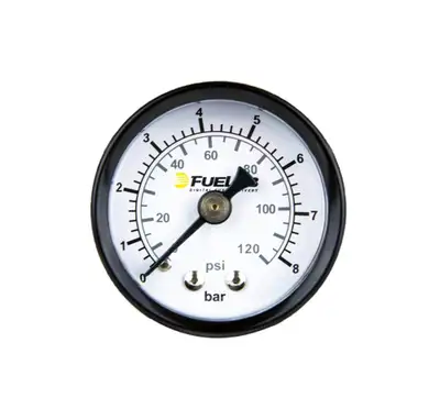 Fuelab 1.5 Inch Fuel Pressure Gauge EFI, Range 0-120psi Dual Bar/PSI Scale FUELAB