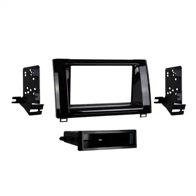 Metra Electronics Custom Fit Mounting Kit; ISO DIN Radio Provision w/Pocket; Incl.: Radio Housing Trim Panel/Brackets/Pocket/Screws;