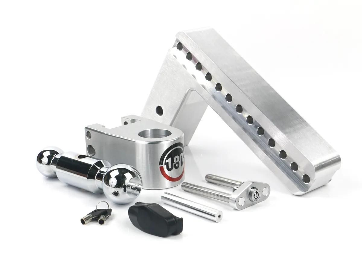 Weigh Safe 180 Turnover Ball 10 Drop Hitch w/ 3 Shank & Chrome Plated 2 & 25/16 Ball W/W503
