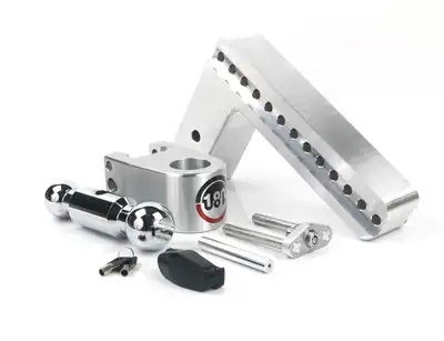 Weigh Safe 180 Turnover Ball 10 Drop Hitch w/ 3 Shank & Chrome Plated 2 & 25/16 Ball W/W503