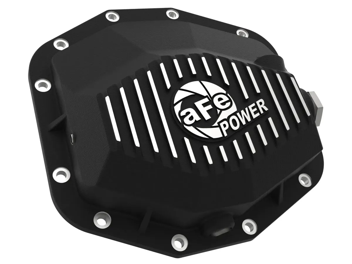 21c RAM 1500 Trx Pro Series Rear Differential Cover Black W/ Machined Fins product image