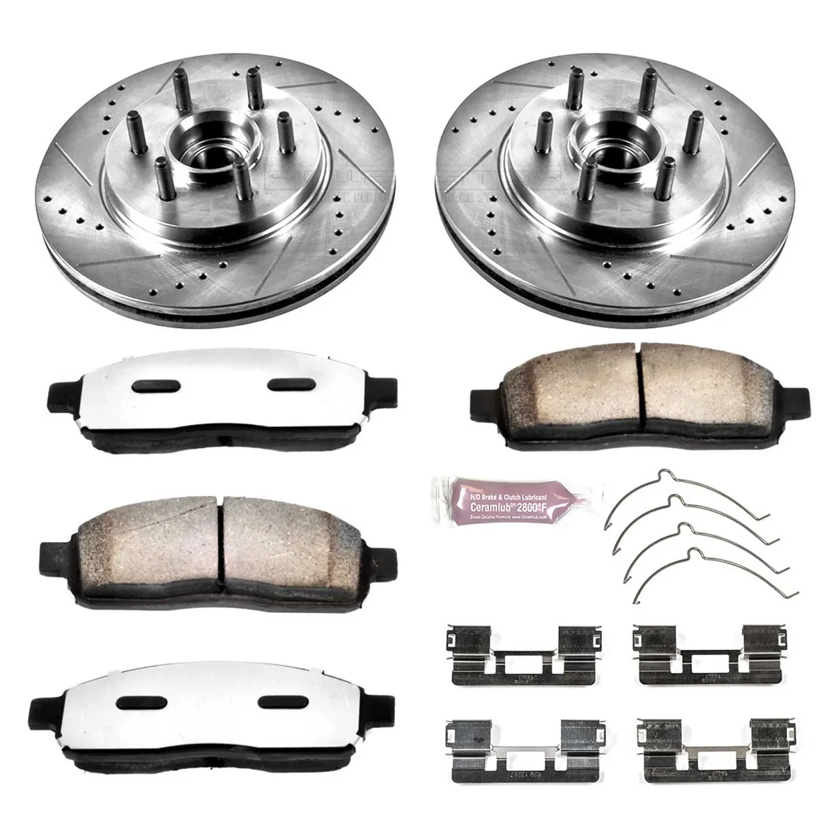 Z36 Truck/Tow Upgrade Kit: Drilled/Slotted Rotors; Carbon-Fiber Ceramic Pads W/Hardware product image