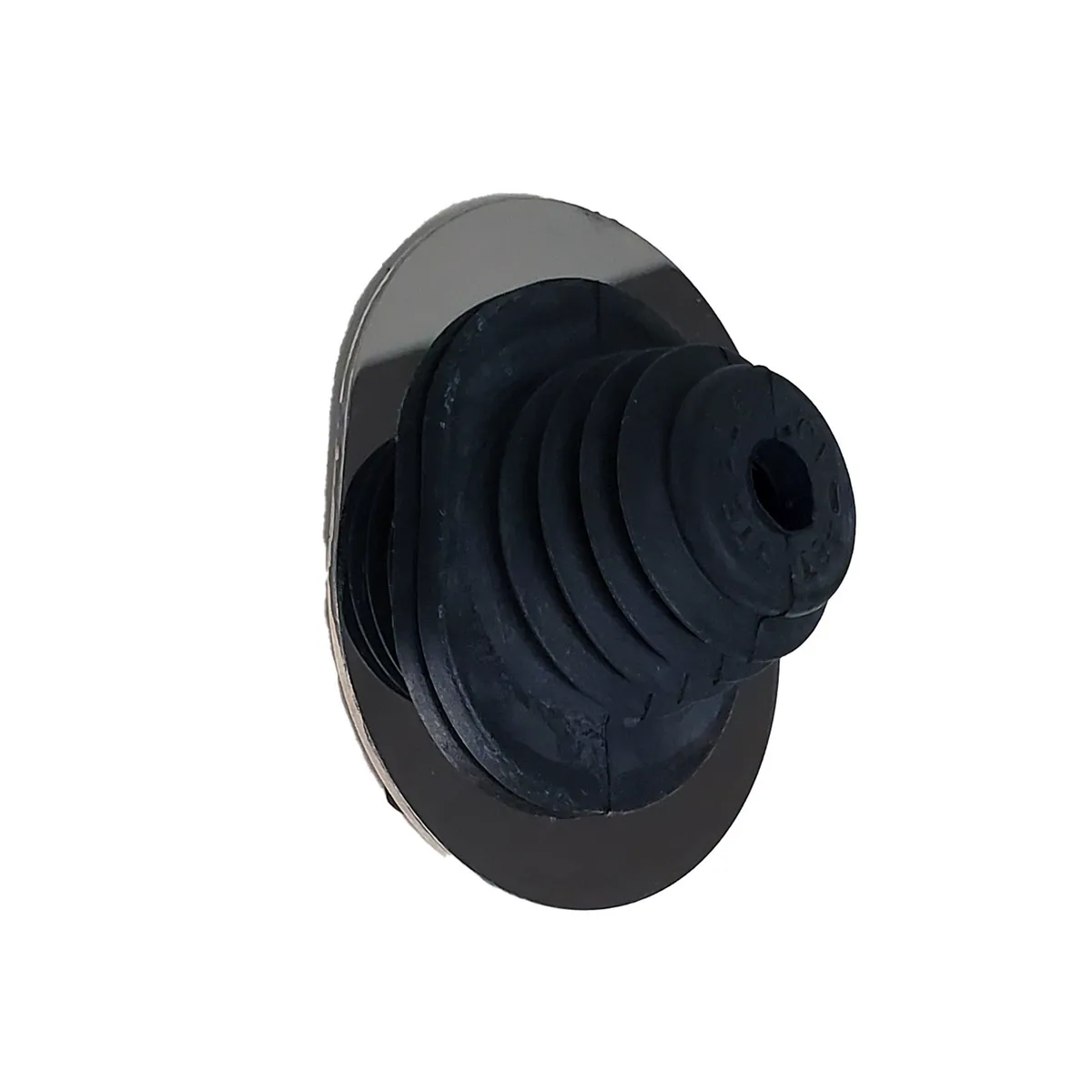 JJ s Rods Firewall wiring grommet. Fits cables; wires and hoses from 3/16in. to 1in.in diameter. Includes polished stainless steel bezel and stainless steel hardware. product image