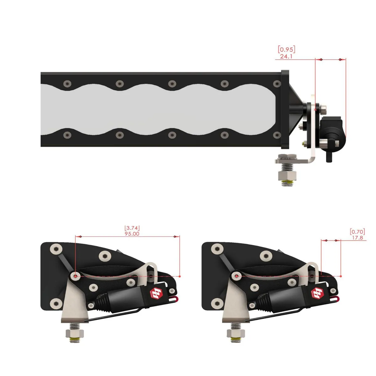 Reflex Light Actuator Kit OnX6+ Double 20 Inch Light Bar Baja Designs product image