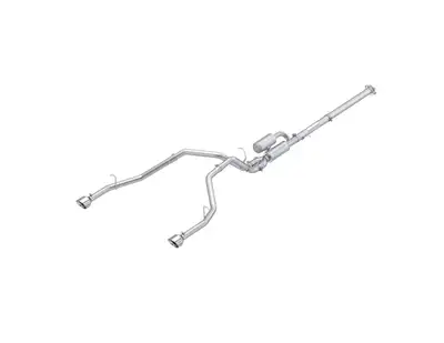 MBRP Exhaust 2025-Up Ram 1500 3.0L SST SO Armor Pro 3 inch Cat-back 2.5 Inch Dual Split Rear Exhaust with Polished Tips MBRP