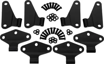 Kentrol Jeep JK Body Door Hinge Set 8 Pieces 4 Door 07-18 Wrangler JK Powdercoat Black Kentrol