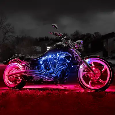 LED Factory Mart Motorcycle RGB LED Strip Lights –Underglow Accent Lighting