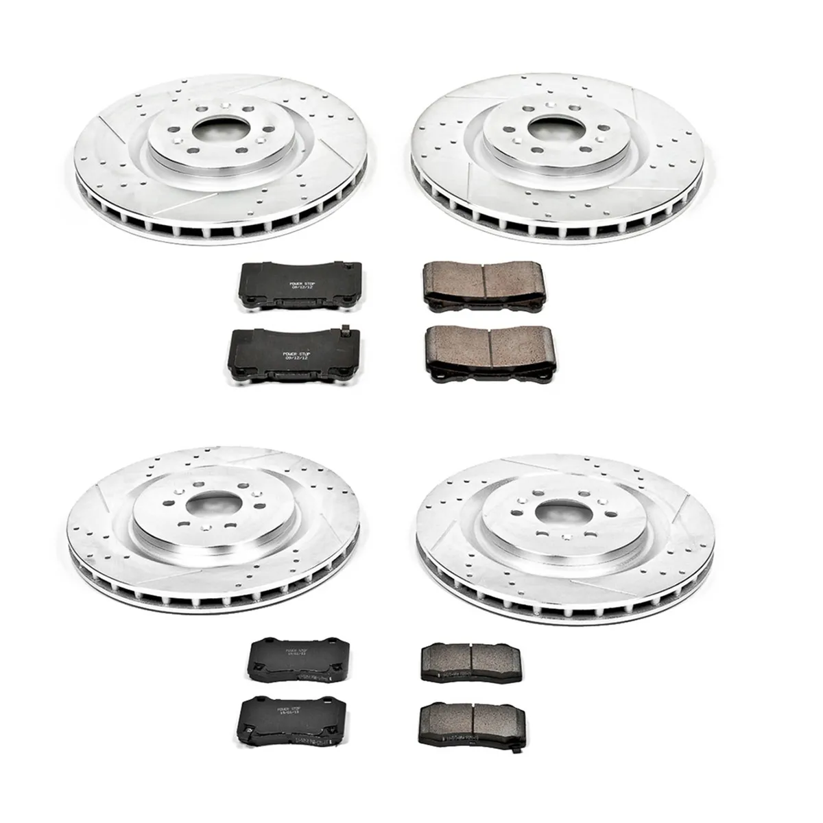 Z23 Evolution Sport Upgrade Kit: Drilled/Slotted Rotors; Carbon-Fiber Ceramic Pads W/Hardware product image