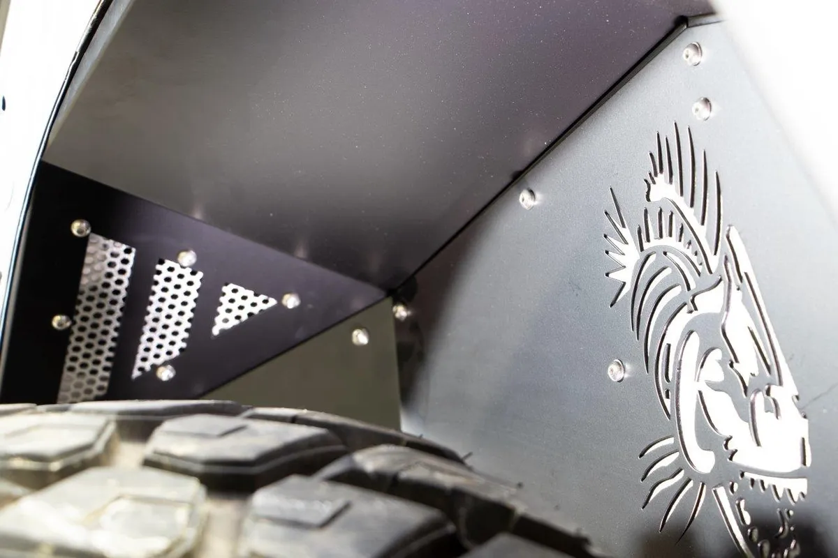 Fishbone Offroad RAW Aluminum Inner Fenders for 2018 & Up Jeep Wrangler/Gladiator FB33192F product image