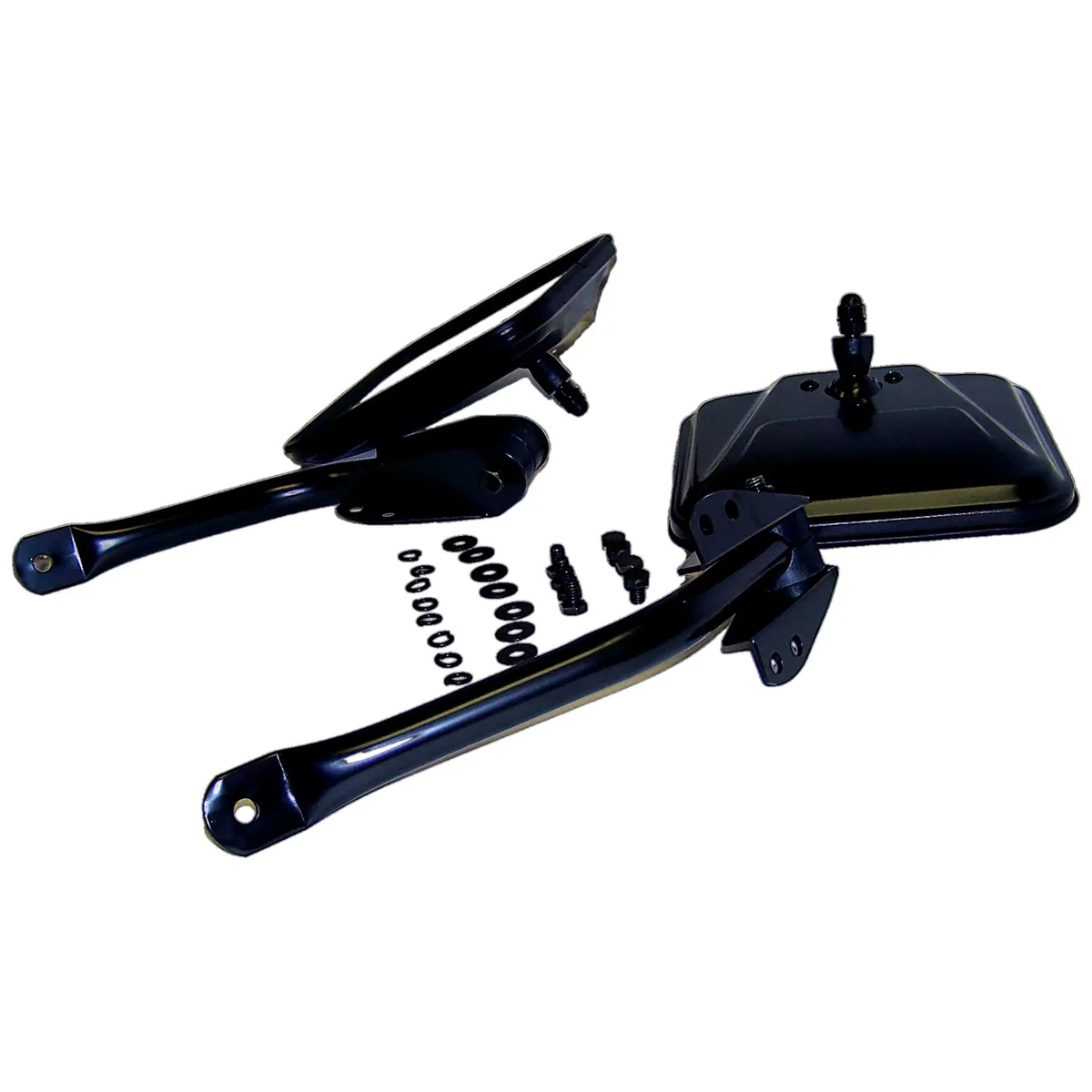 Crown Automotive Jeep Replacement 5462736K Gloss Black Mirror Kit for 55-95 Jeep CJ-5, CJ-6, CJ-7, CJ-8, YJ Wrangler product image