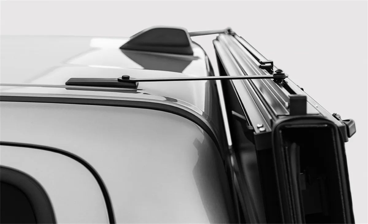 24c Tacoma 5ft Lomax Stance Hard Folding Tonneau Cover Carbon Fiber Single Rail product image