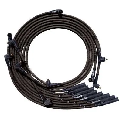 Moroso Wire Set Ultra Sleeved Black bb Chryslar Mopar Str Plug End Non Hei