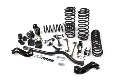 JKS 2018-2024 Jeep Wrangler JL J-Kontrol 2.5 Inch Lift Kit 4 Door w/Shock Extension Brackets Standard Rate Coils JSPEC