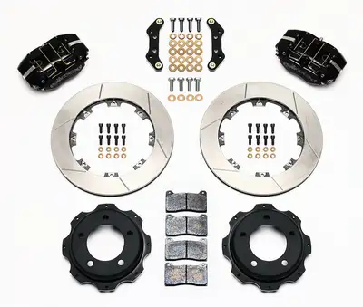 Wilwood Brakes Wilwood DP Rear Kit 12.19in Red Backdraft Cobra BMW E36 Based