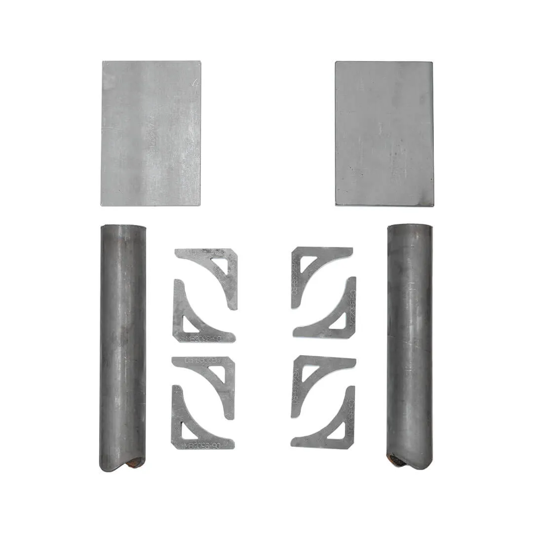 Motobilt Frame Mounted Rocker Guards for Long Arm Suspension - Bare - JL/JK 4DR product image
