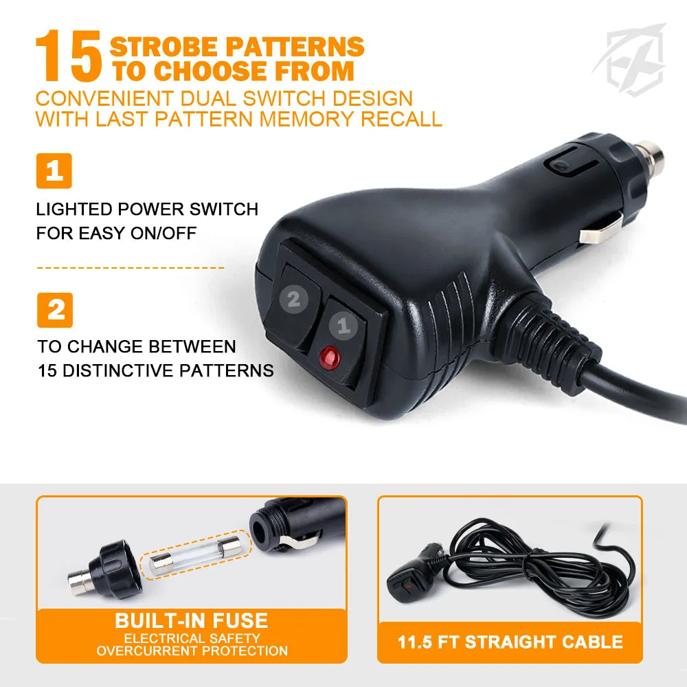 8" Windshield LED Strobe Lights | Cadet Series product image